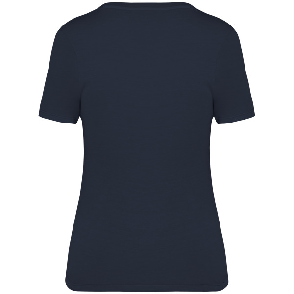 Afgewassen dames T-shirt Washed Navy Blue S
