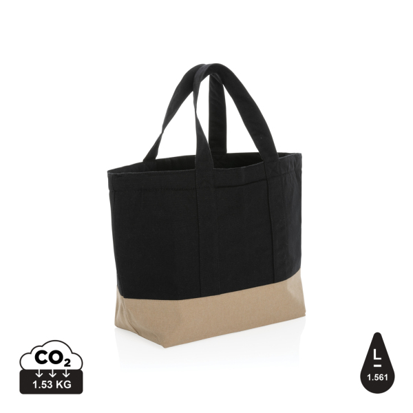 Impact Aware™ 285 gsm rcanvas cooler bag undyed, black