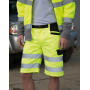 Safety Cargo Shorts - Fluorescent Yellow - XS