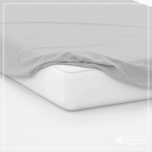 T1-FS100 Fitted sheet Single beds - Light Grey