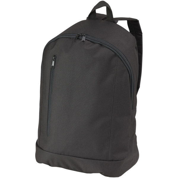 Boulder vertical zipper backpack 15L - Solid black