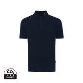 Iqoniq Yosemite gerecycled katoen pique polo, donkerblauw (L)