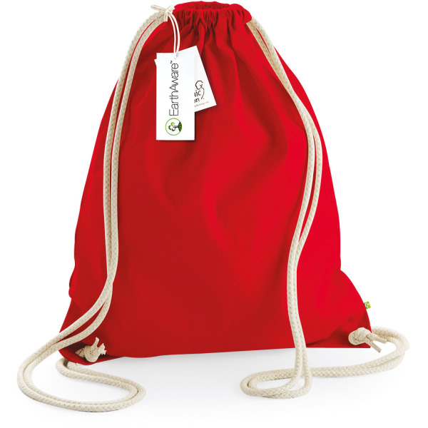 EarthAware® biologische gymtas Classic Red One Size
