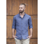 JM 30 Button-Down Chef Shirt Jeans-Style - vintage blue - 48