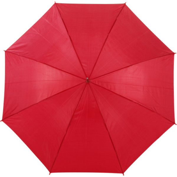 Automatische polyester paraplu met gebogen handvat