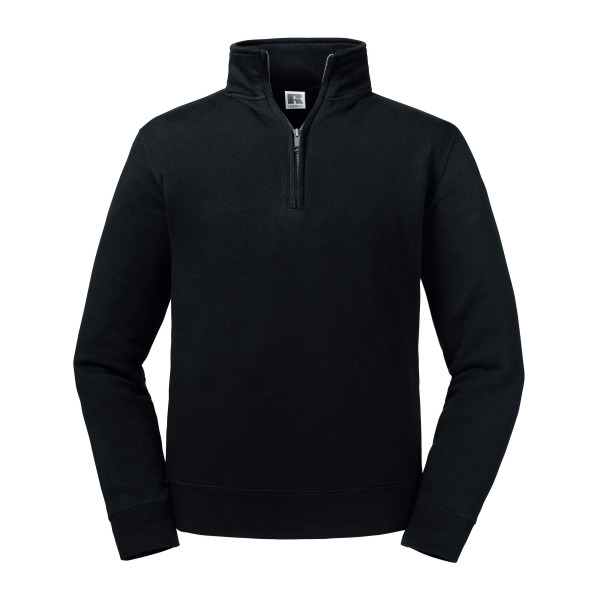 Sweater met ritskraag Authentic Black XS