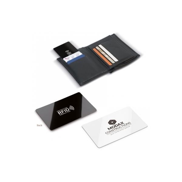 RFID anti-skim card - Zwart / Wit