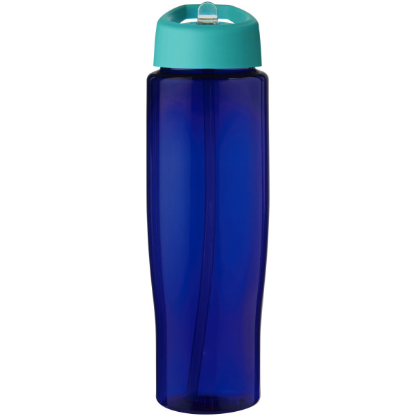 H2O Active® Eco Tempo 700 ml spout lid sport bottle - Aqua/Blue