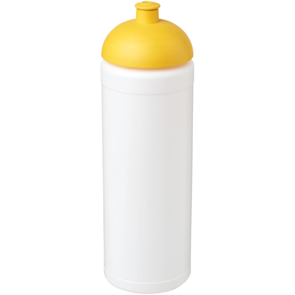 Baseline® Plus grip 750 ml dome lid sport bottle - White/Yellow