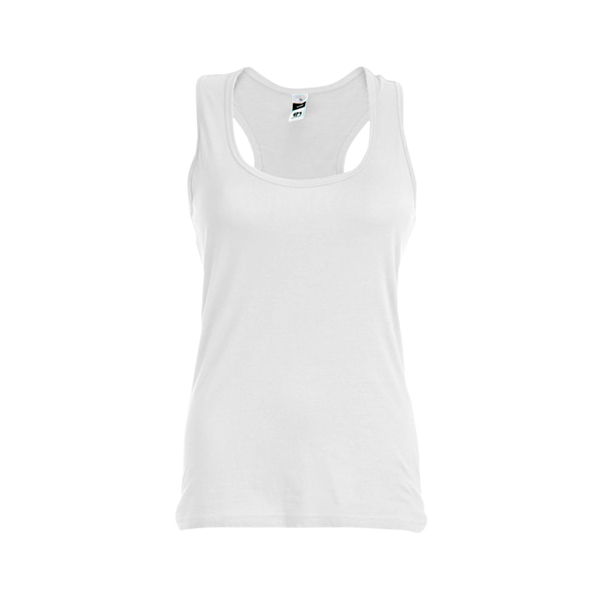 THC TIRANA WH. Women's sleeveless cotton T-shirt. White