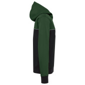 3-laags unisex softshelljas in twee kleuren Black / Forest Green XS