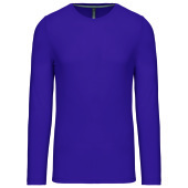 T-shirt ronde hals lange mouwen Purple 3XL