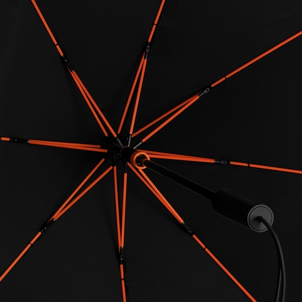 STORMaxi - Arodynamische stormparaplu - Handopening - Windproof - 92 cm - Zwart / Oranje STORMaxi - Arodynamische stormparaplu - Handopening - Windproof - 92 cm - Zwart / Oranje