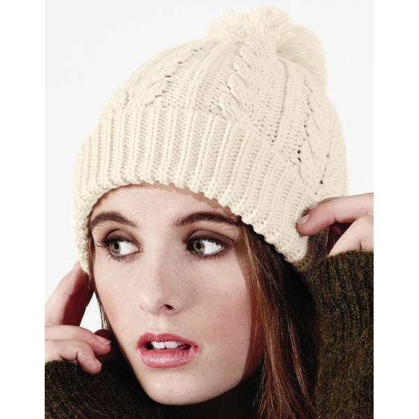 Cable Knit Snowstar Beanie