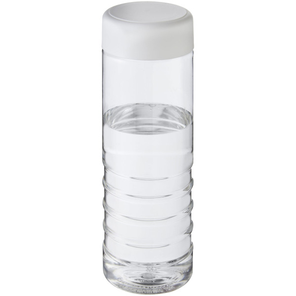 H2O Active® Treble 750 ml screw cap water bottle - Transparent/White