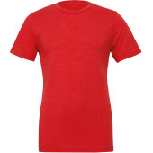 Men triblend Crew Neck T-shirt Red Triblend XS