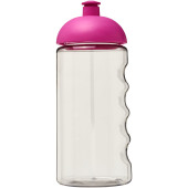 H2O Active® Bop 500 ml bidon met koepeldeksel - Transparant/Roze