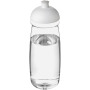 H2O Active® Pulse 600 ml bidon met koepeldeksel - Transparant/Wit