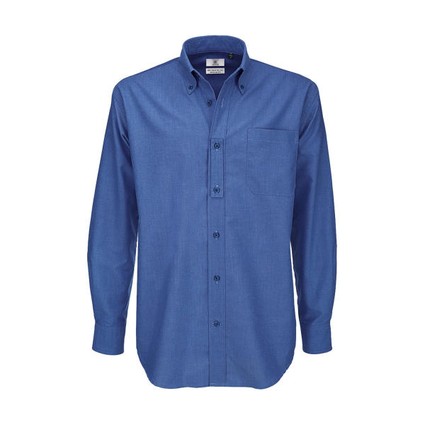 Oxford LSL/men Shirt - Blue Chip