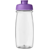 H2O Active® Pulse 600 ml drikkeflaske med fliplåg - Transparent/Lilla