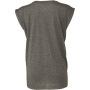 Ladies' flowy rolled-cuff T-shirt Dark Grey Heather S
