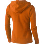 Arora dames hoodie met ritssluiting - Oranje - XS