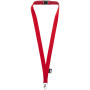 Tom gerecyclede PET lanyard met veiligheidssluiting - Rood