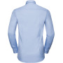 Long-sleeved herringbone shirt Light Blue / Mid Blue / Bright Navy S