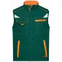 Workwear Softshell Vest - COLOR - - dark-green/orange - XS
