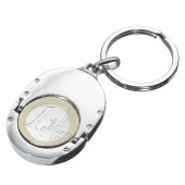 Metalen sleutelhanger 1 EURO HOLDER Metalen sleutelhanger 1 EURO HOLDER