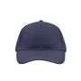 MB6118 Brushed 6 Panel Cap - navy - one size