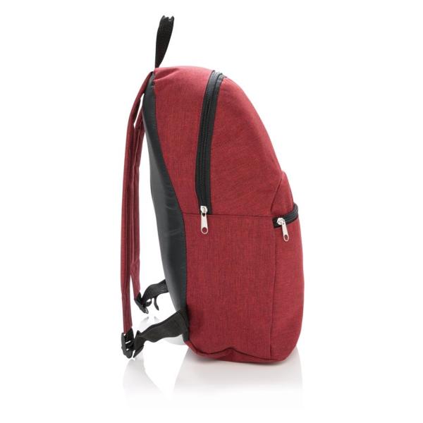 Classic two tone backpack, red