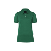 PF 6 Ladies' Workwear Polo Shirt Modern-Flair, from Sustainable Material , 51% GRS Certified Recycled Polyester / 47% Conventional Cotton / 2% Conventional Elastane - forest green - 2XL
