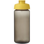 H2O Active® Octave Tritan™ 600 ml sportfles met klapdeksel - Charcoal/Geel