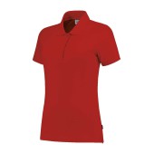 Poloshirt Fitted Dames 201006 Red M