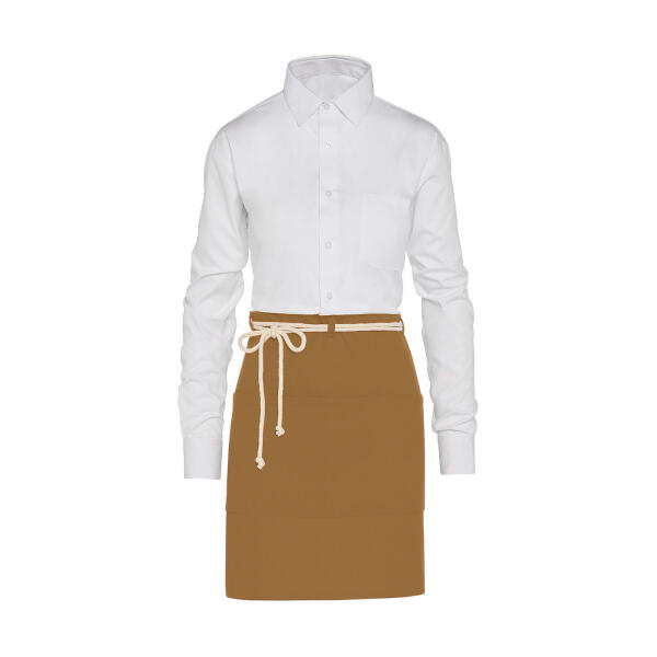CORSICA - Cord Bistro Apron with Pocket - Caramel - One Size