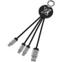 SCX.design C16 kabel met oplichtende ring - Zwart/Wit