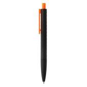 X3 zwart smooth touch pen, oranje, zwart
