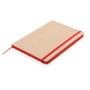 A5 kraft notebook, red