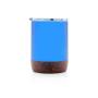 Isoleer koffie beker met kurk, blauw