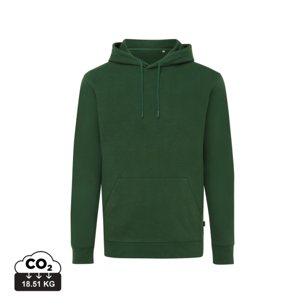Iqoniq Jasper recycled cotton hoodie, forest green (XXS)