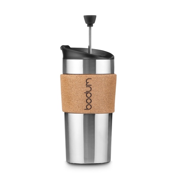 TRAVEL PRESS CORK. reisbeker 450ml