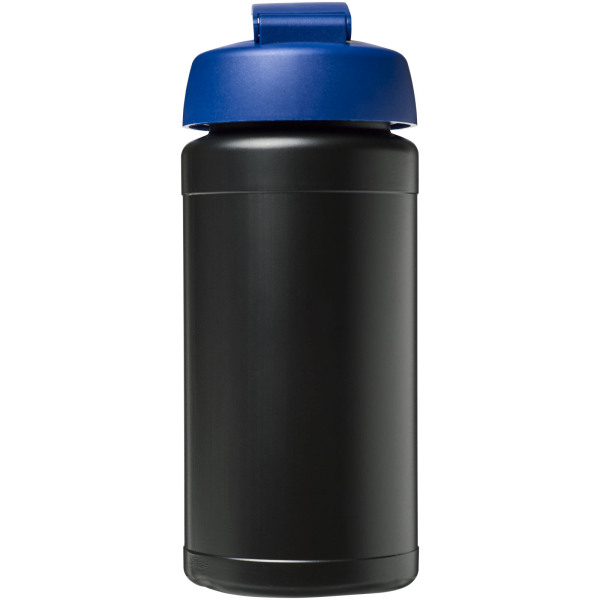 Baseline® Plus 500 ml sportfles met flipcapdeksel - Zwart/Blauw