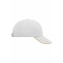 MB6112 6 Panel Raver Sandwich Cap - white/orange - one size