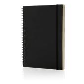 A5 Deluxe notitieboek met spiraal, zwart A5 Deluxe notitieboek met spiraal, zwart