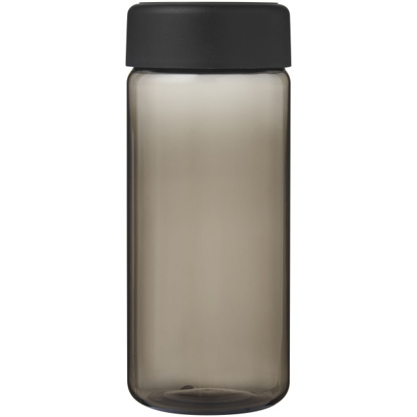 H2O Active® Octave Tritan™ 600 ml screw cap water bottle - Charcoal/Solid black