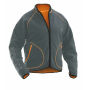 Jobman 5192 Fleece jacket reversible grijs/oranje xxl