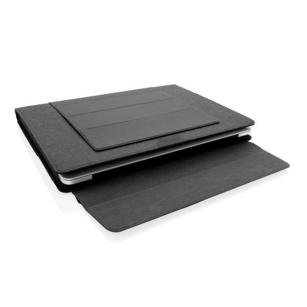 Fiko 2-in-1 Laptop-Sleeve und Arbeitsplatz, schwarz