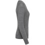 Merinotrui V-hals dames Grey Heather XL