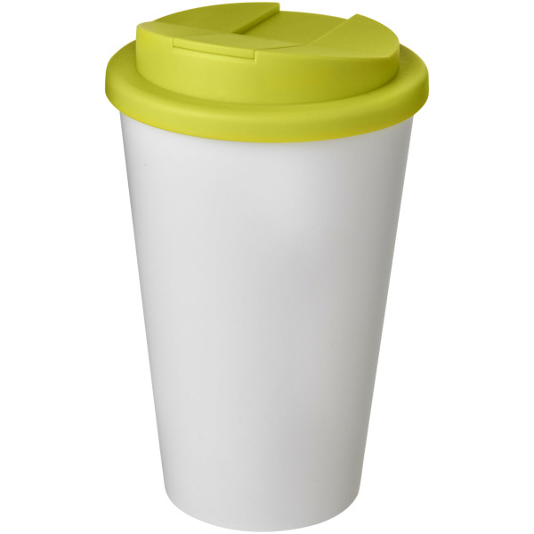 Americano® 350 ml tumbler with spill-proof lid - White/Lime